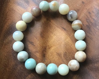 Amazonite Bracelet | Crystal Stacking Bracelets | Genuine Crystal Bracelets | Crystal Healing Bracelets | Gemstone Bracelets