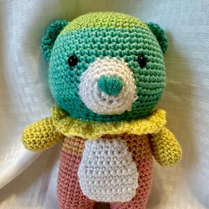 Crocheted Warm Ombre Teddy Bear
