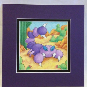 Skorupi Fan Art- Pre-matted, 8&quot;x8&quot;