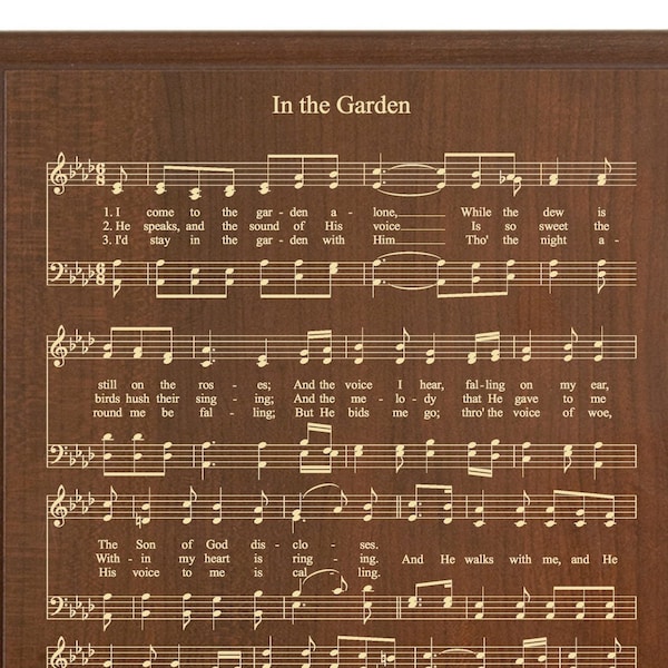 In the Garden Hymn Print - Etsy