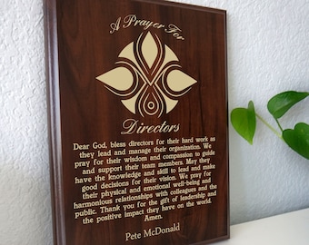 Director Prayer Plaque | Vision Leading Teams Where Decisions Shape Stories Audiences Remember