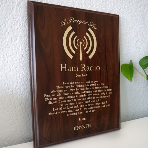 Ham Radio Prayer Plaque Amateur Radio Operator Gift Adult Picture