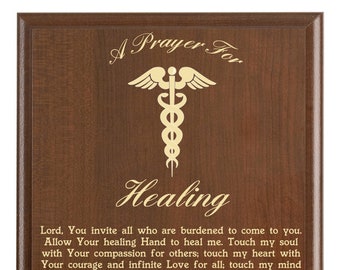 Healing Prayer Plaque Personalized Healing Gift A Healing Prayer.