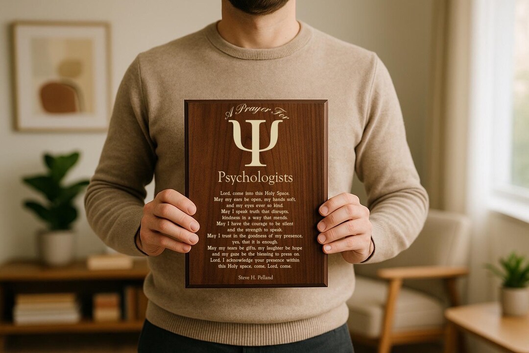 Psychologist Prayer Plaque | Strength for the Soul Carrying Pain That ...