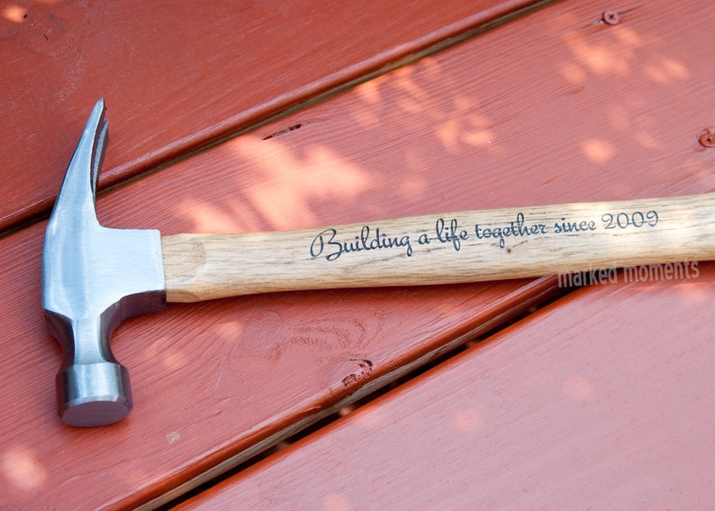 Handyman Gift Engraved Hammer Personalized with Your Message, Business Name, Initials, Name, etc. image 5