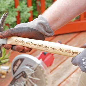 Handyman Gift Engraved Hammer Personalized with Your Message, Business Name, Initials, Name, etc. image 6