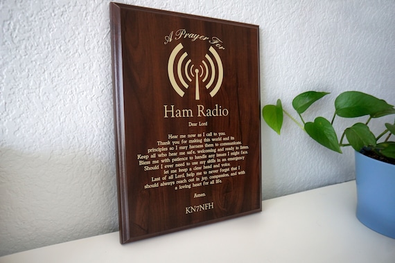 Ham Radio Prayer Plaque Amateur Radio Operator Gift photo