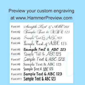 Handyman Gift Engraved Hammer Personalized with Your Message, Business Name, Initials, Name, etc. image 2