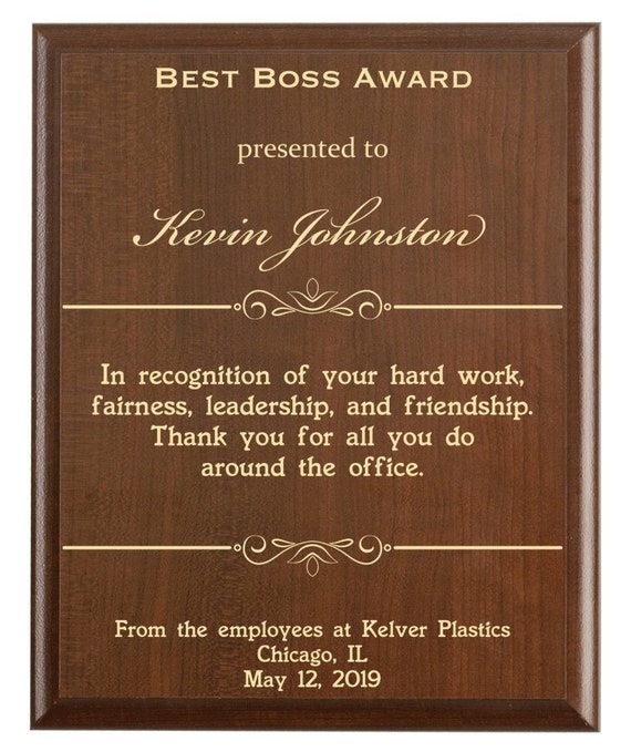 Boss Gift Manager Gift Best Boss Appreciation Gift Etsy