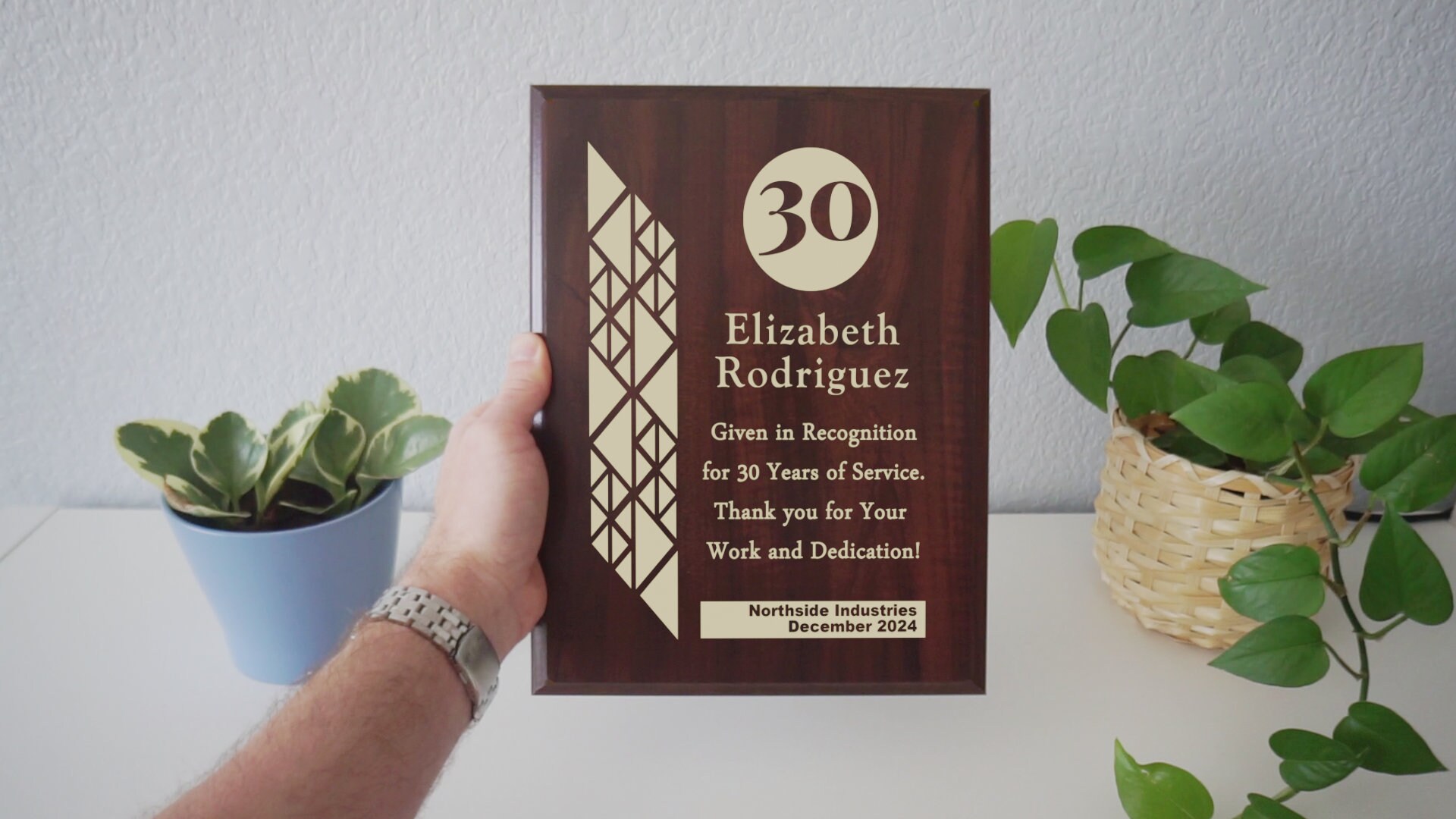 30 Year Work Anniversary Gift Award | Thirty Years of Service