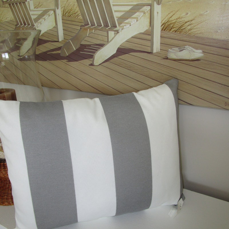 Grey Outdoor Pillow - Etsy