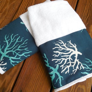 Sea Fan Coral Towel Etsy