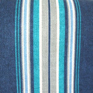 Stripe Outdoor Pillow Cover: Blue Teal Gray Accent Deck Chair Cushion