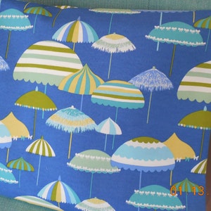 CLEARANCE Beach OUTDOOR Pillow Cover Patio Porch Decorative Accent  UmbrellaThrow TOSS Pillow Coastal Teal Turquoise Lime Green