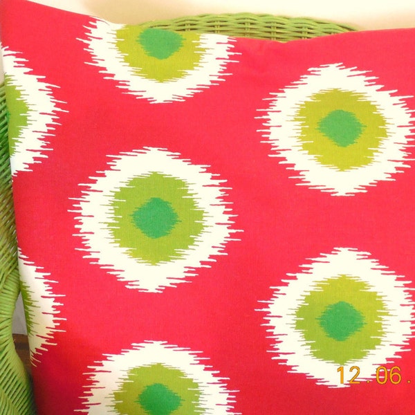 Clearance Red Green CHRISTMAS Pillow cover Holiday Decorative Throw TOSS Entry Bench Pillow Ikat Stripe Chevron Mix and Match