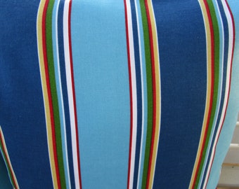 Stripe OUTDOOR Pillow Cover Patio Porch Decorative Accent Throw TOSS Deck Chair Pillow Cushion Red White Blue Beach Nautical Stripe