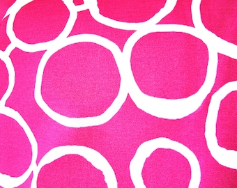 Pink Outdoor Pillow Cover: Fuchsia Circles Patio Decor