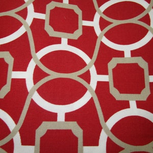 Christmas Red Outdoor Pillow Cover: Geometric Patio holiday Decor