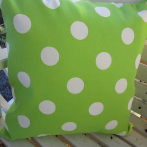 Clearance SPRING Dot Outdoor Pillow Cover Lime Polka Dot Decorative Accent TOSS Throw PIllow Holiday Decoration