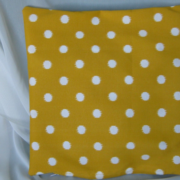 CLEARANCE Spring Yellow OUTDOOR Pillow Cover Patio Porch Decorative Accent Throw TOSS Yellow White Dot Sunflower Polka Dot