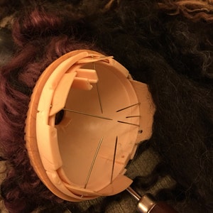 Blythe hard scalp domefactory attaches to my soft reroot work only zdjęcie 2