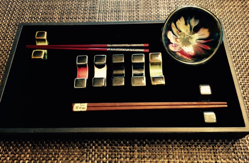 CHOPSTICK HOLDER SETS spoon Fork Knife Holders Etsy