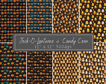Jack-O-Lantern en Candy Corn digitale download