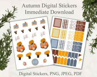 Herfst 2021 herfstseizoen-themastickers voor planning en knutselen