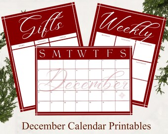 December kalender en planning - Kerstcollectie 2021