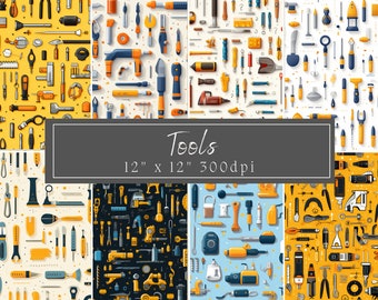 Tools for Kids Pattern Digital Download