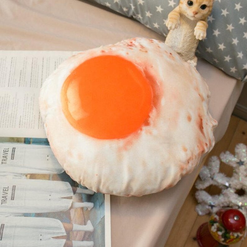 Sunny Side Up Fried Egg Pillow Etsy