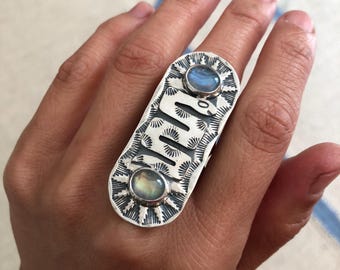 Handmade Sterling Silver Snake Ring