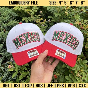Mexico Embroidery Design, Mexico Letter Embroidery File, Mexican Embroidery File, Instant Download