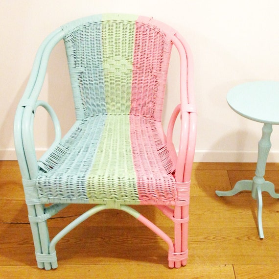 Armchair bamboo and rattan SoldEttore Upcycled chair CAN Etsy