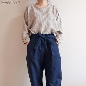 Drop shoulder Blouse for Women Pattern