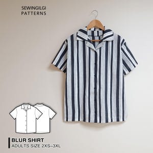 Blur Shirt for Adults Pattern