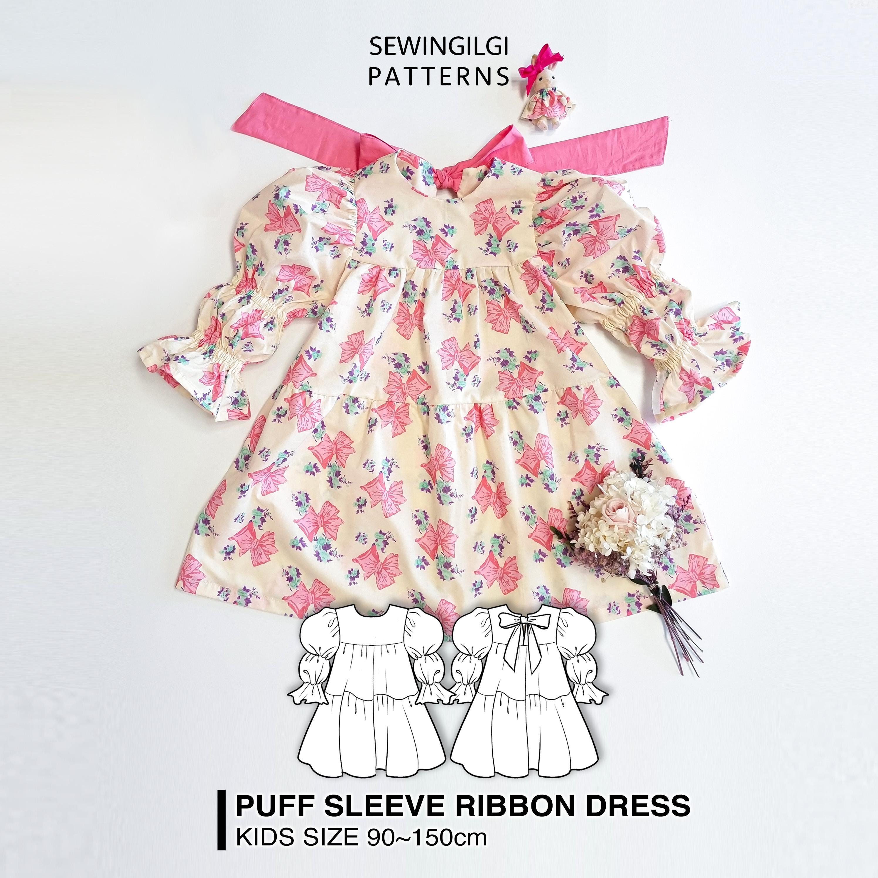 ワンピース petit ribbon dress pattern ribbon pattern pleated dress – BUNNY APARTMENT