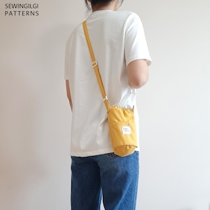 Band Water Bottle Bag Sewing Pattern - PDF + Video Tutorial - DIY, Easy DIY image 9