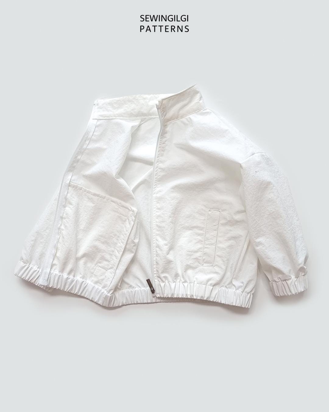 Shell Windbreaker Jacket Pattern Kids Windbreaker Jacket Sewing Pattern PDF, Zip-up, 1Y–12Y, Digital ...