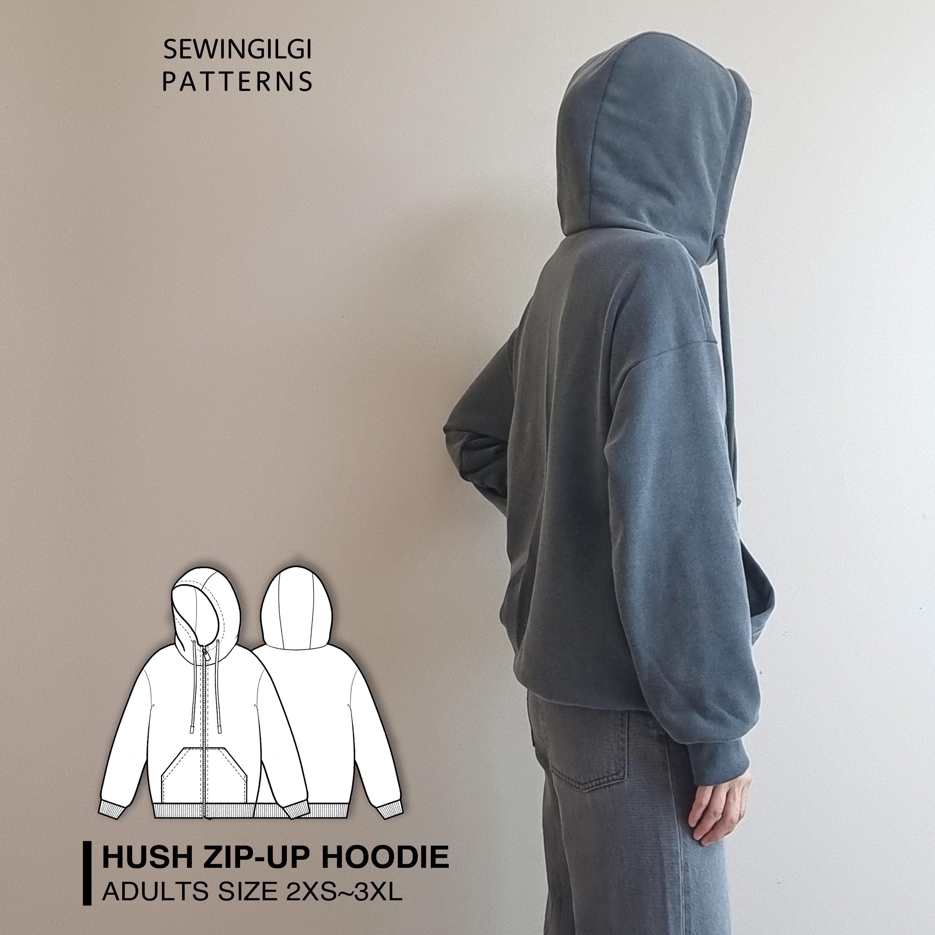 High collar hoodie