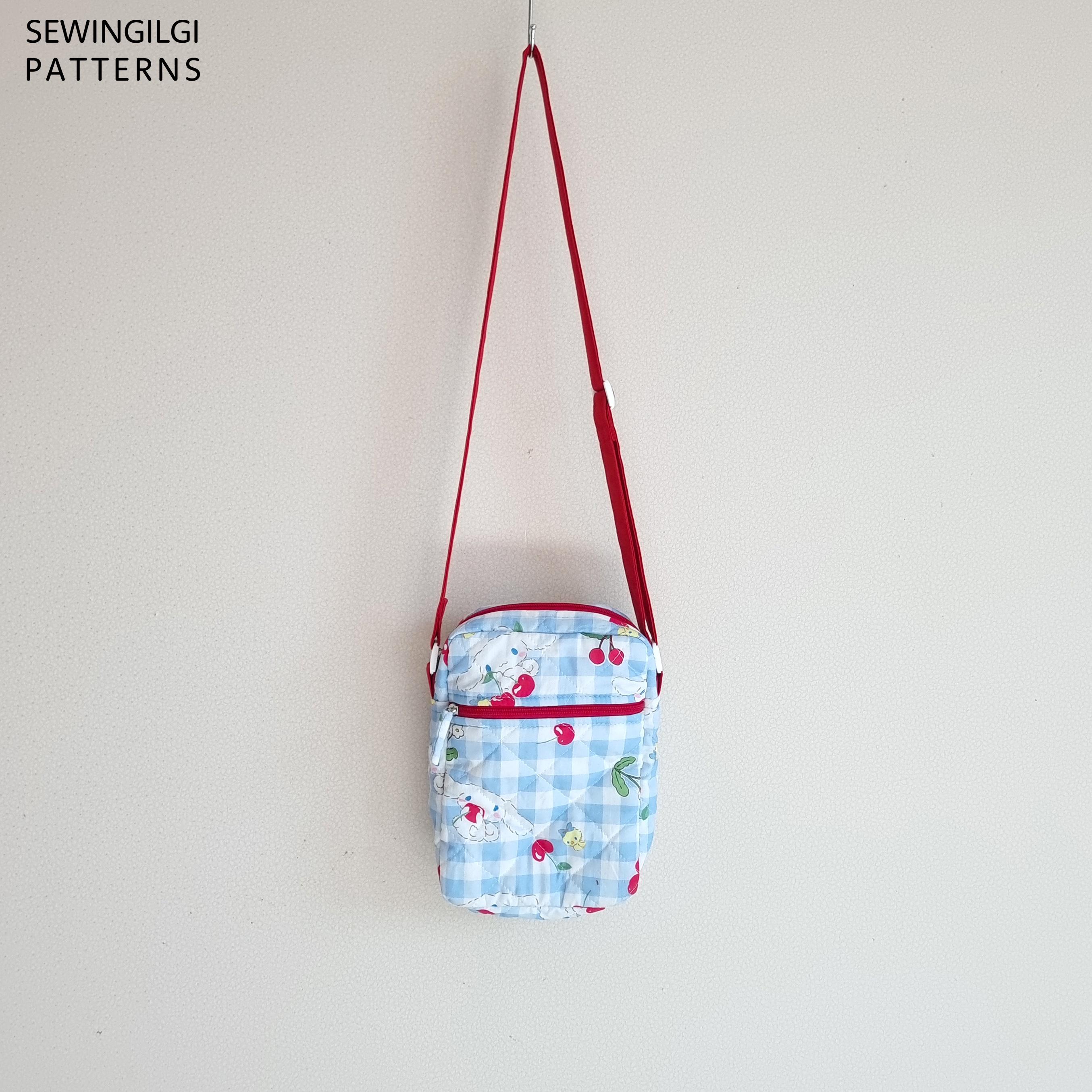Square Zip Cross Bag Sewing Pattern PDF, 2 Sizes, Digital Download - Etsy