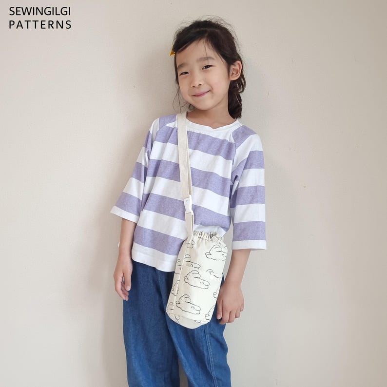 Band Water Bottle Bag Sewing Pattern - PDF + Video Tutorial - DIY, Easy DIY image 7