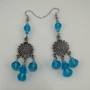 Blue dangle Earrings