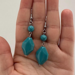 Blue Dangle Earrings