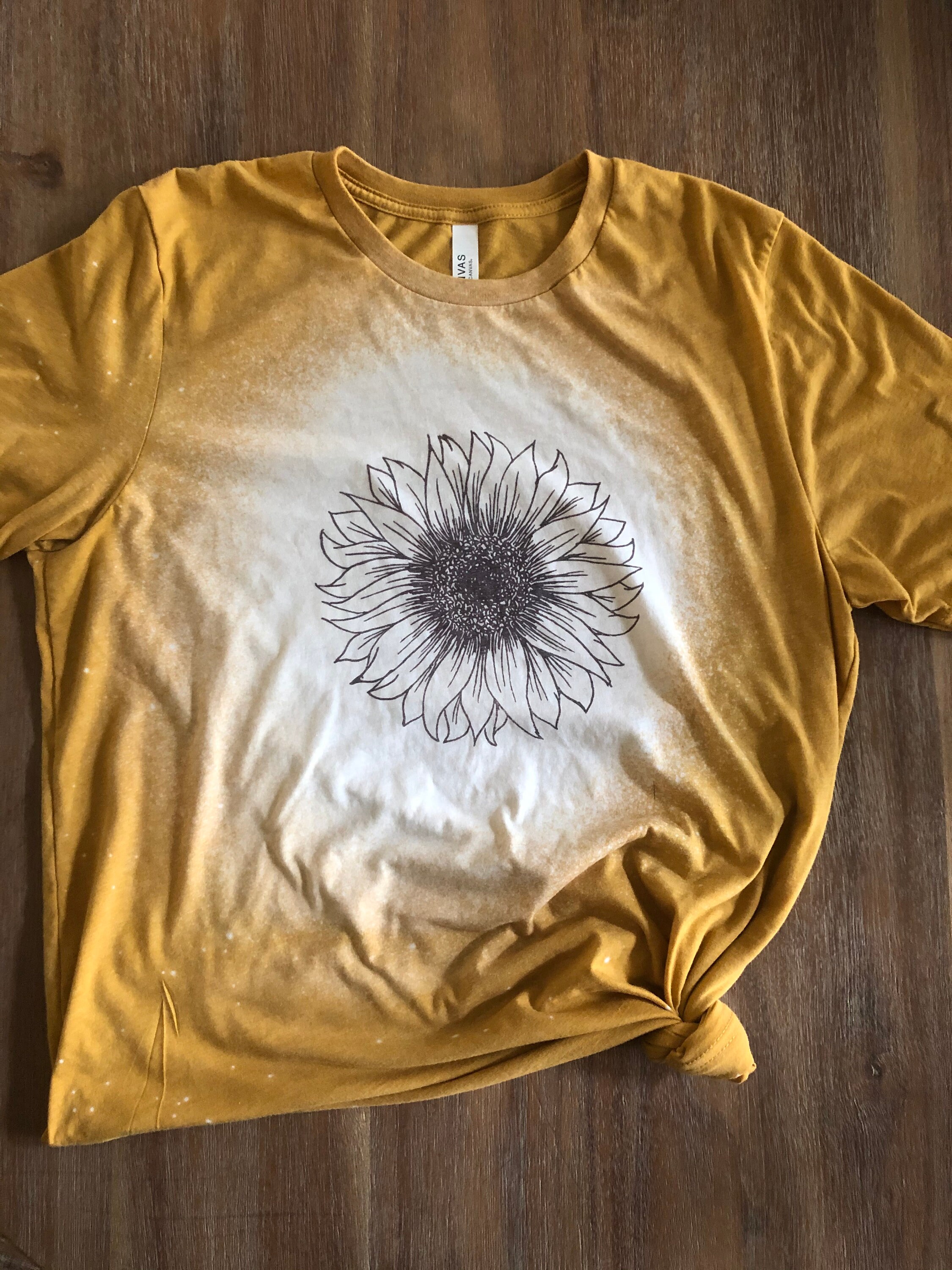 Sunflower / Bleached Shirt / Vintage 