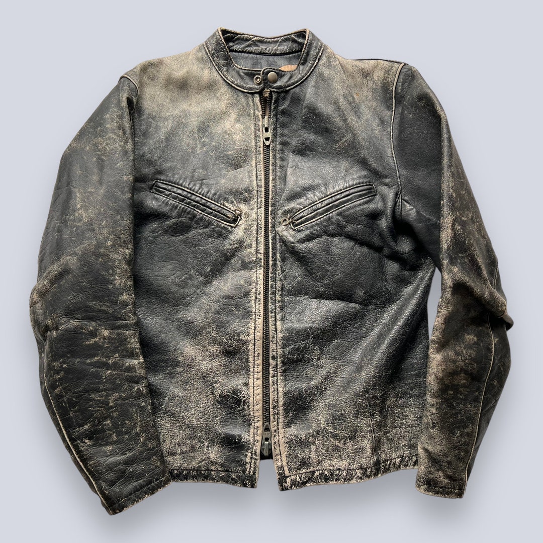 60s BATES twotone leather jacket