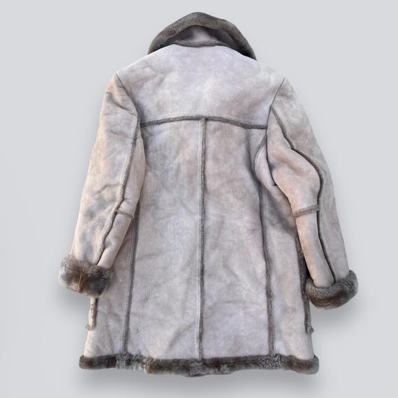 Vintage 1970s Shearling Leather Jacket Sawyer of Napa Size 40