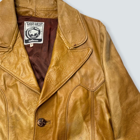 vintage leather jacket EAST WEST musical instruments … - Gem