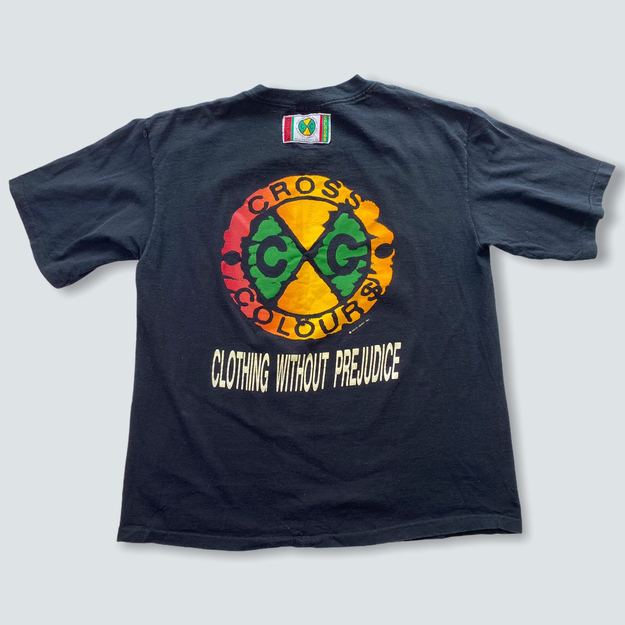 Vintage CROSS COLOURS T-shirt Black Xp 1992 Clothing Without