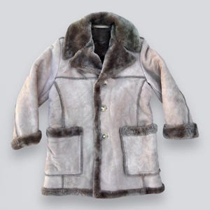 ソーヤーオブナパ ムートンジャケット ボア ジップ ベージュ M ヴィンテージ ソーヤーオブナパ ムートンジャケット ボア ジップ ベージュ M